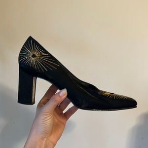 Vintage mini heels. Hand stitched